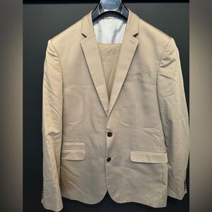 Express men’s suit, size 42R and 34x32 pants, tan